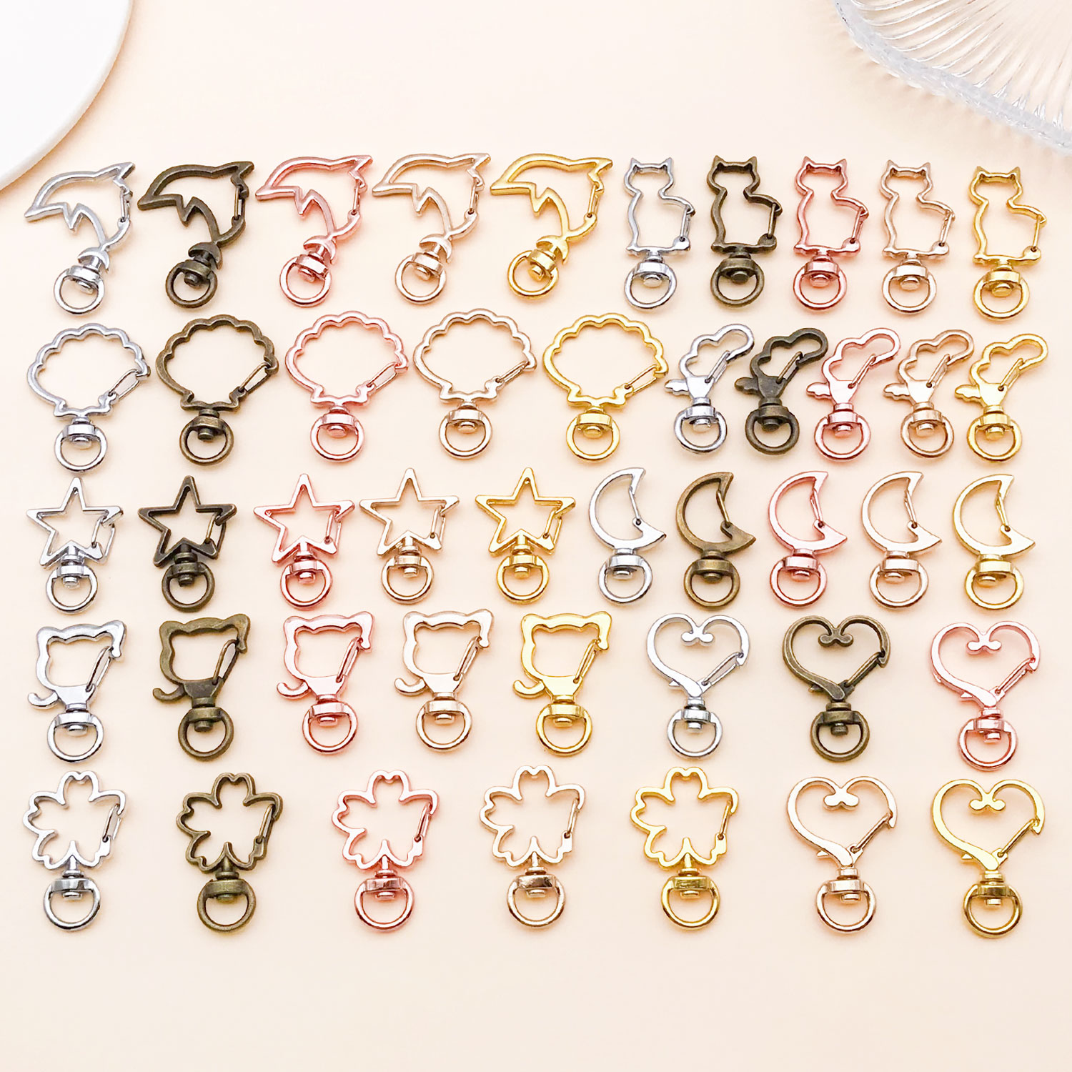 Pet Supplies Direct - Breloques en forme de cœur, étoile,